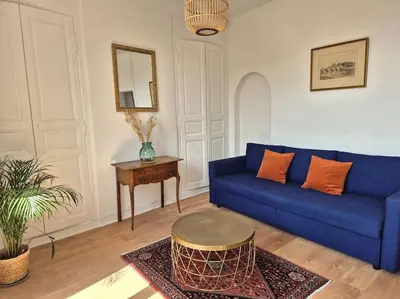 Coin salon dans l'établissement Le prospère - wifi - central