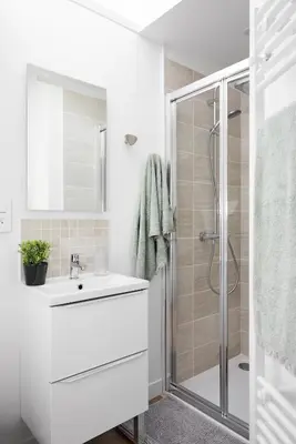Salle de bains dans l'établissement Le Duplex