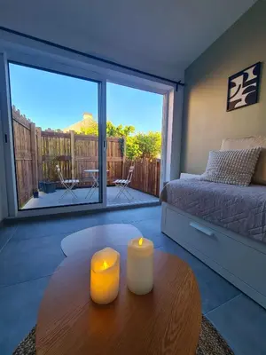 Balcon ou terrasse dans l'établissement Le Nid Chalonnais