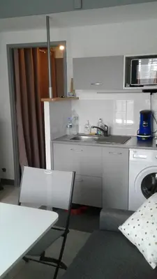 Cuisine ou kitchenette dans l'établissement Studio Saint Jean De Monts