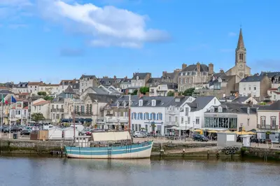 Vue générale sur Pornic ou vue de la ville depuis l'appartement