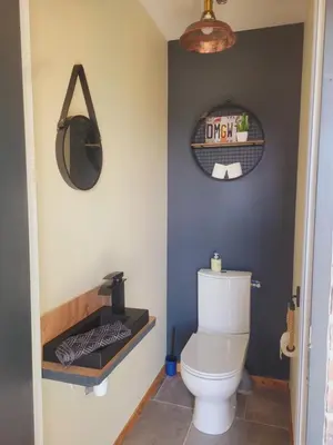 Salle de bains dans l'établissement Bel des prés - Cénote - Piscine partagée