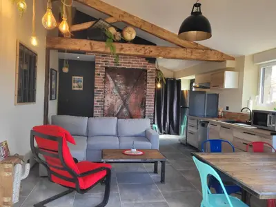Cuisine ou kitchenette dans l'établissement Bel des prés - Cénote - Piscine partagée