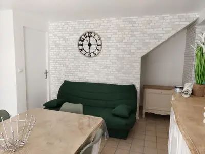Coin salon dans l'établissement Maison de campagne