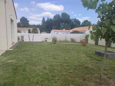 Jardin de l'établissement Maison de vacances, cosy, bohème chic, avec jardin!