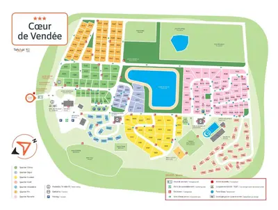 Plan de l'établissement Mobil-home 6 pers - Coeur de Vendée - PuyDuFou