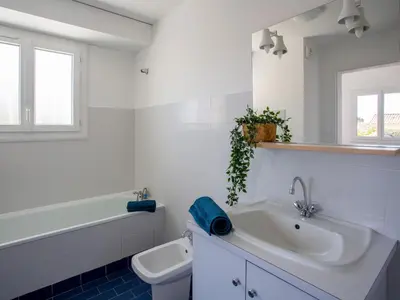 Salle de bains dans l'établissement Holiday Home Les Pins by Interhome