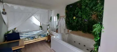 Salle de bains dans l'établissement L'échappée nocturne Nature et Zen