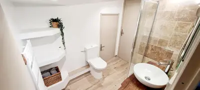 Salle de bains dans l'établissement la petite cabane