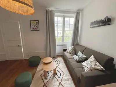 Coin salon dans l'établissement Le Cocon Angevin