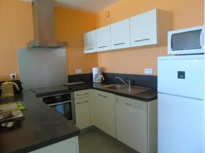Cuisine ou kitchenette dans l'établissement La Rochejacquelein