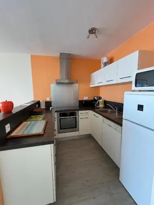 Cuisine ou kitchenette dans l'établissement La Rochejacquelein