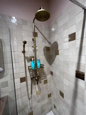 Salle de bains dans l'établissement Dar Fafy studio cosy au calme à 15min de Nantes