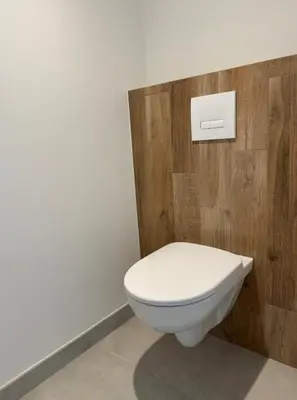Salle de bains dans l'établissement Gîte de la vieille fontaine