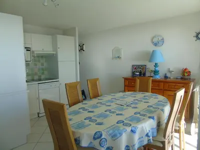 Cuisine ou kitchenette dans l'établissement L'Aloha