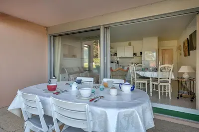Plan de l'établissement Bord de mer, rez-de-terrasse pour 4, Pornic