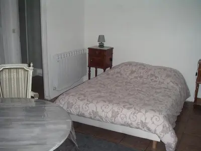Un ou plusieurs lits dans un hébergement de l'établissement Chambre d'hôte du Plessis