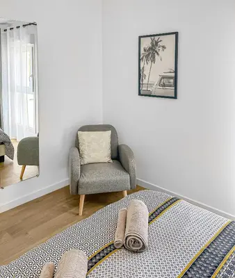 Coin salon dans l'établissement Bords de Loire à Ancenis