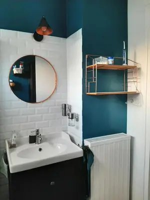 Plan de l'établissement chambre dans maison place du commando, bord de mer