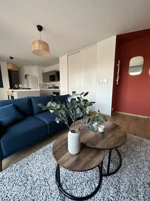 Cuisine ou kitchenette dans l'établissement Le Contrie - Bel appartement avec terrasse