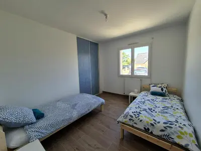 Un ou plusieurs lits dans un hébergement de l'établissement gîte des Maraires