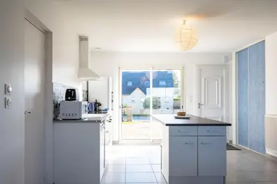 Cuisine ou kitchenette dans l'établissement gîte des Maraires