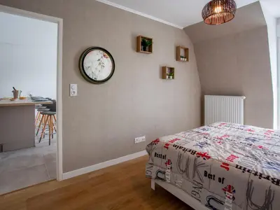 Un ou plusieurs lits dans un hébergement de l'établissement Apartment Côté Port by Interhome