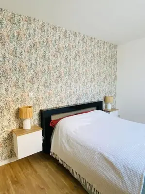 Un ou plusieurs lits dans un hébergement de l'établissement Maison à Cholet