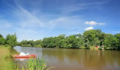 Paysage naturel près de le camping