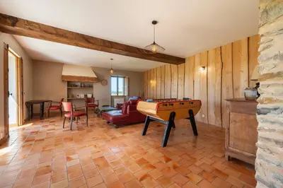 Coin salon dans l'établissement La Villa au Grand Chêne - Charmante maison pour 10p
