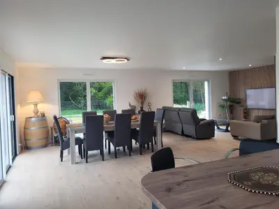 Coin salon dans l'établissement Le 113 Bis CLIM SPA