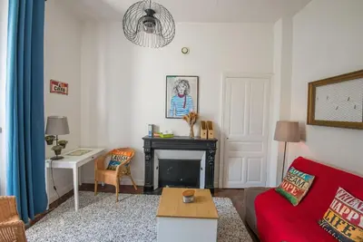 Coin salon dans l'établissement Le petit cosy
