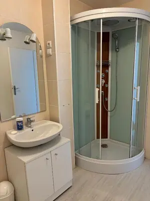 Salle de bains dans l'établissement Gite de St Venant