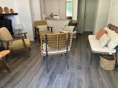 Coin salon dans l'établissement Gite de St Venant