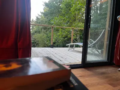 Balcon ou terrasse dans l'établissement Le bout du chemin