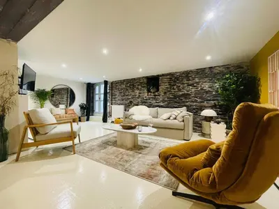 Coin salon dans l'établissement Casa Atypique