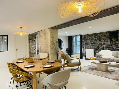 Coin salon dans l'établissement Casa Atypique