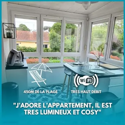 Plan de l'établissement Évasion, Studio Cosy près de la Plage