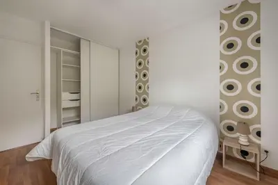 Un ou plusieurs lits dans un hébergement de l'établissement Maison pour 8 personnes - 300m de la plage
