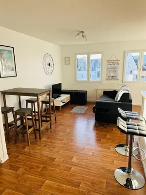 Coin salon dans l'établissement Appartement Escale Paquebot Confort et Élégance