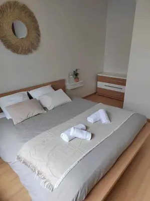 Un ou plusieurs lits dans un hébergement de l'établissement La Casa Bidule