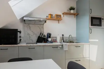 Cuisine ou kitchenette dans l'établissement Suite Sous Velux T2