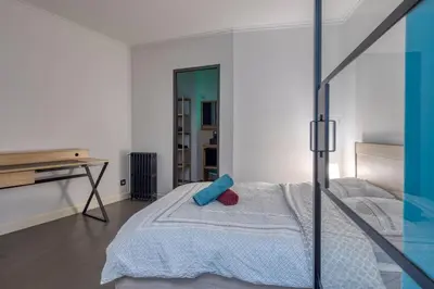Un ou plusieurs lits dans un hébergement de l'établissement Appartement spacieux au cœur d'Angers étage 1 - 6 personnes