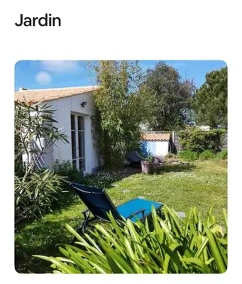 Jardin de l'établissement Maison au Vieil à 200m de la mer
