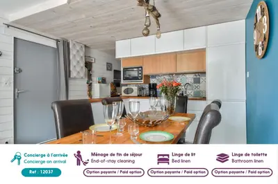 Plan de l'établissement À 450m de la plage, appartement pour 4