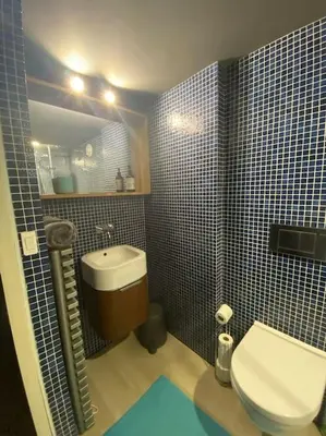 Salle de bains dans l'établissement Loft Bellamy