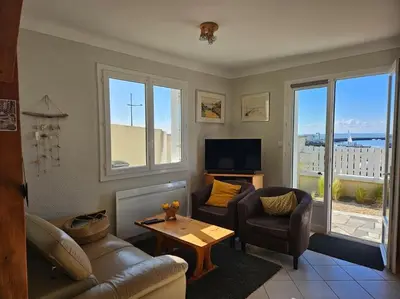 Plan de l'établissement Maison de vacances vue mer et port plaisance