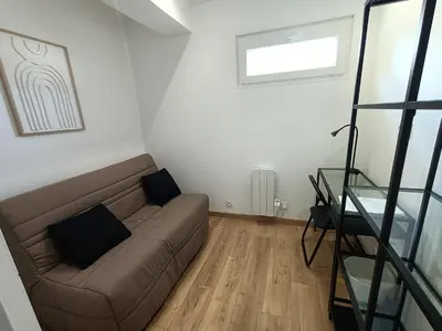 Coin salon dans l'établissement Maison 5 pers neuve 300m de la mer