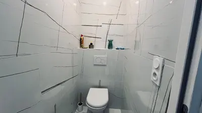 Salle de bains dans l'établissement La Tonka, maison neuve proche océan