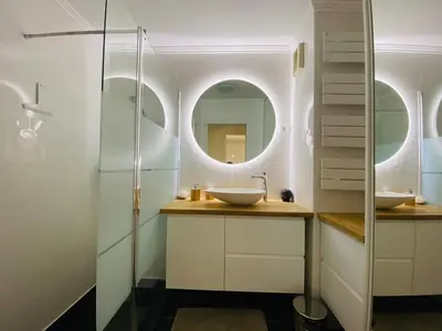 Salle de bains dans l'établissement Casa Coeur Maine